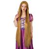 Rapunzel Kostüm Peruk Ekstra Uzun Sarı Düz Saç | Cadılar Bayramı ve Cosplay | Doğal Görünüm | Hafif Ayarlanabilir Başlık (Kadınlar için mükemmel)
