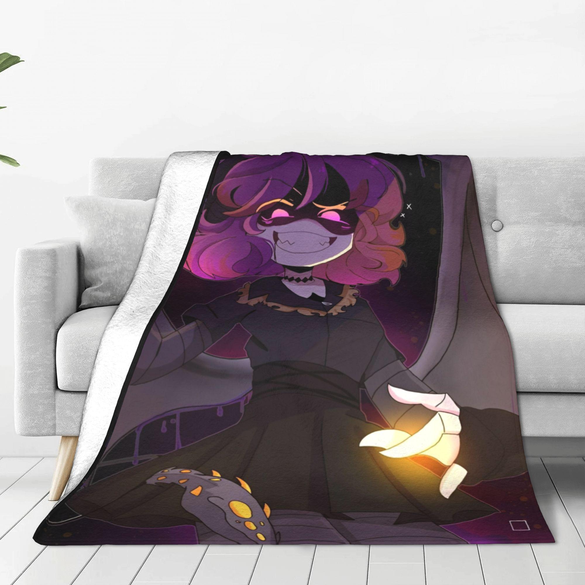 Happy Adults Toys Unisex White Murder Drones Flannel Throw Blankets Uzi Doorman Blankets For Bed Car Super Warm Bed Rug