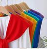 Trendy Korean Style Women's Air-Conditioned Knitted Shawl – Red Sleeveless Vest for All Seasons with Neck Protection