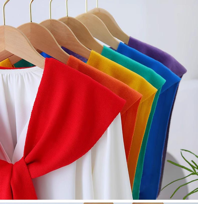 Trendy Korean Style Women's Air-Conditioned Knitted Shawl – Red Sleeveless Vest for All Seasons with Neck Protection