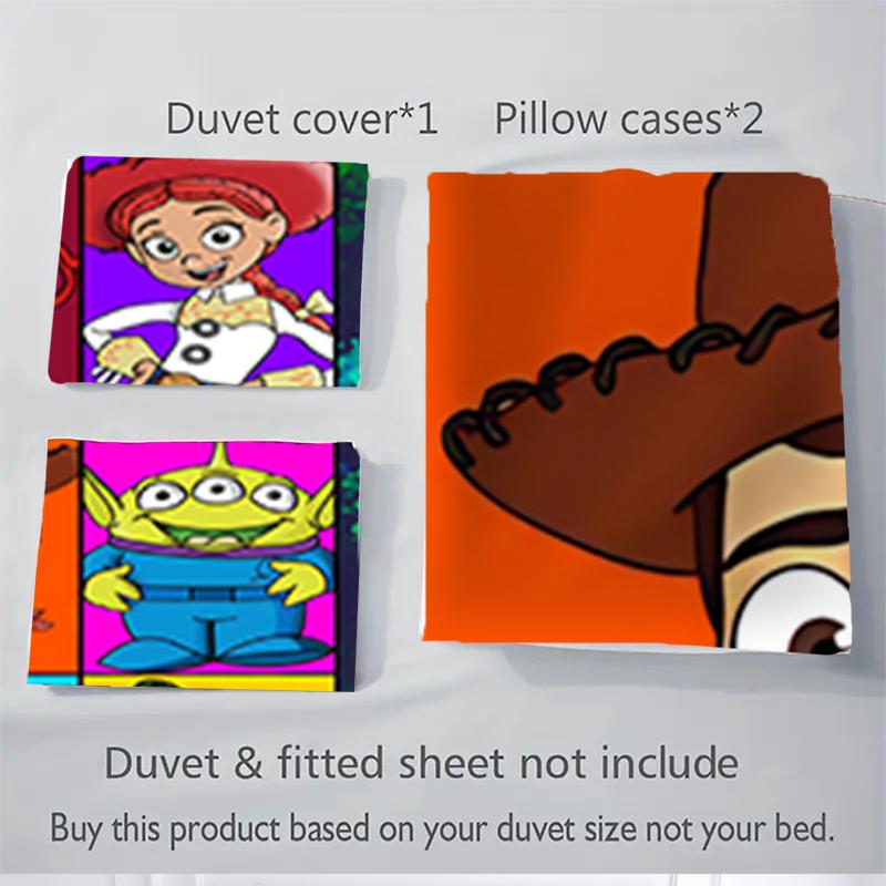 3Pcs Toy Story Characters Bedding Sets For All Sizes New 3D Printed Bed Cover Comforter Duvet Cover Pillowcase Bedroom Decoration