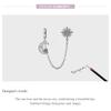 WOSTU The Whole Universe 925 Sterling Silver Round Safety Chain Sun Moon Stopper Charm Fit Bracelets DIY Jewelry