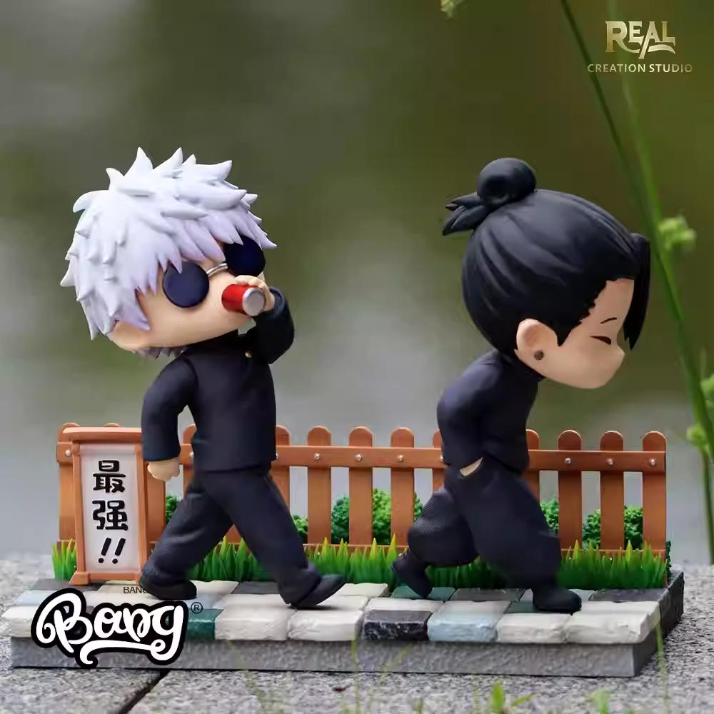 Jujutsu Kaisen Anime Figure Satoru Gojo Geto Suguru Action Figurine Q Version Pvc Statue Model Doll Toys Collection Decor Gift