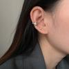 Retro Old Crown Ear Clips Female Without Ear Holes High-level Sense of The Niche Ear Bone Clips Light Luxury Fashion Tide Earrings Studs Daily Wear