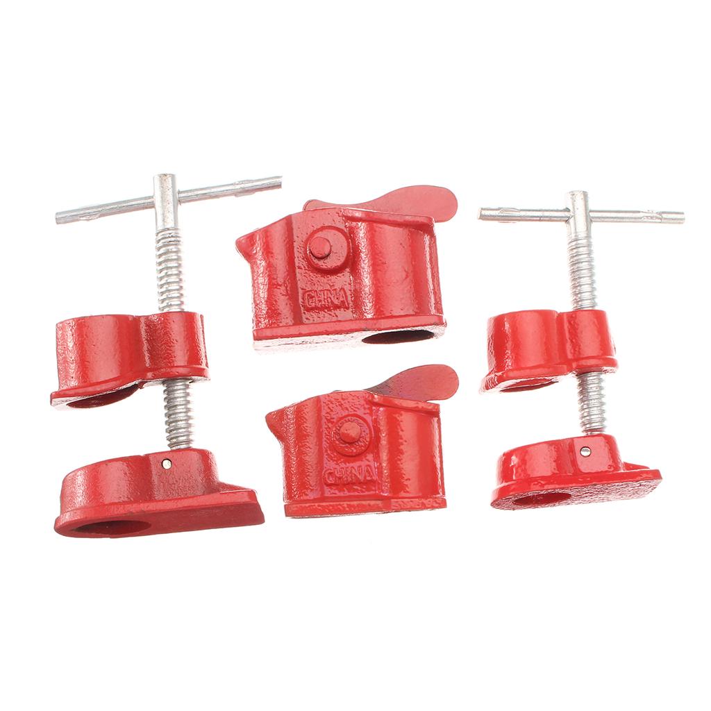 Buy Steel 1/2 3/4 Inch Pipe Clamps Heavy Duty Wood Working Wood Gluing Pipe Clamp Fixture