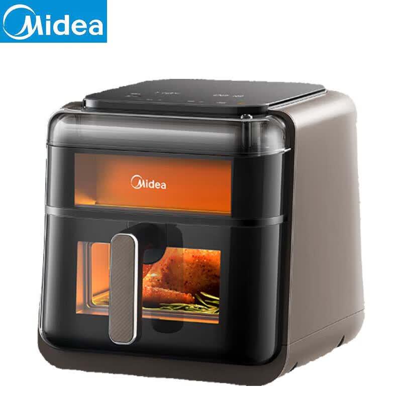 Midea 6.5L Smart Steam Air Fryer Oven with Visual Window CN plug (adapter included)