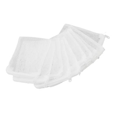10Pcs Aquarium Filter Media Bags with   Reusable Fish   Fine Mesh Bags for Activated Carbon Ceramic Rings