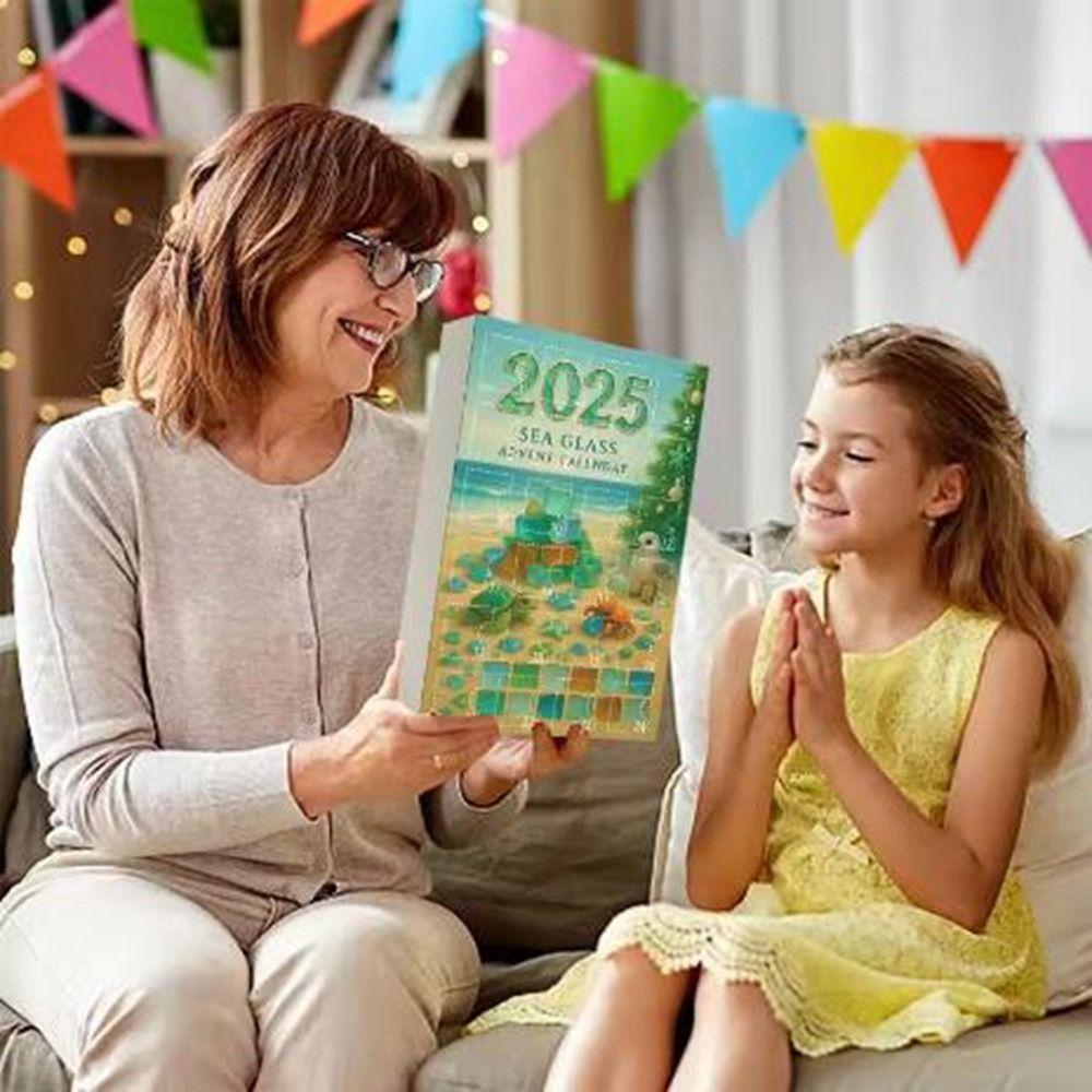 Acrylic Christmas Countdown Calendar Tree Shape Xmas Tree Pendant  Centerpiece