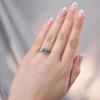 Luxurious and elegant pigeon blood red artificial tourmaline sapphire colored Zircon ring, women's ring accessory