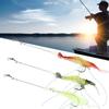 10Pcs Artificial Simulation Shrimp Shape Luminous Soft Fish Lure Bait Fishing Tackle with Hook for Sea Fresh Water