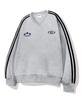 ULIFEZIP Sporty Synergy Oversized Track V-Neck Sweatshirt 5 Colors [Ulzv_4003]
