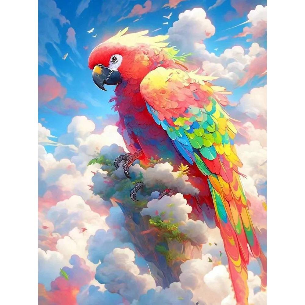 Pintura de diamante redonda completa DIY Punto de cruz Estilo de arte 3D Escena del hogar Animal Pintura de diamante decorativa Pintura de arte de diamante 5d