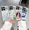 For Redmi K90 ProMax K60 K50 K40 K30 K20 Pro Clear Phone Case Pretty Lavender Patterns Transparent TPU Anti Drop Full Protective Cover For Redmi Shell