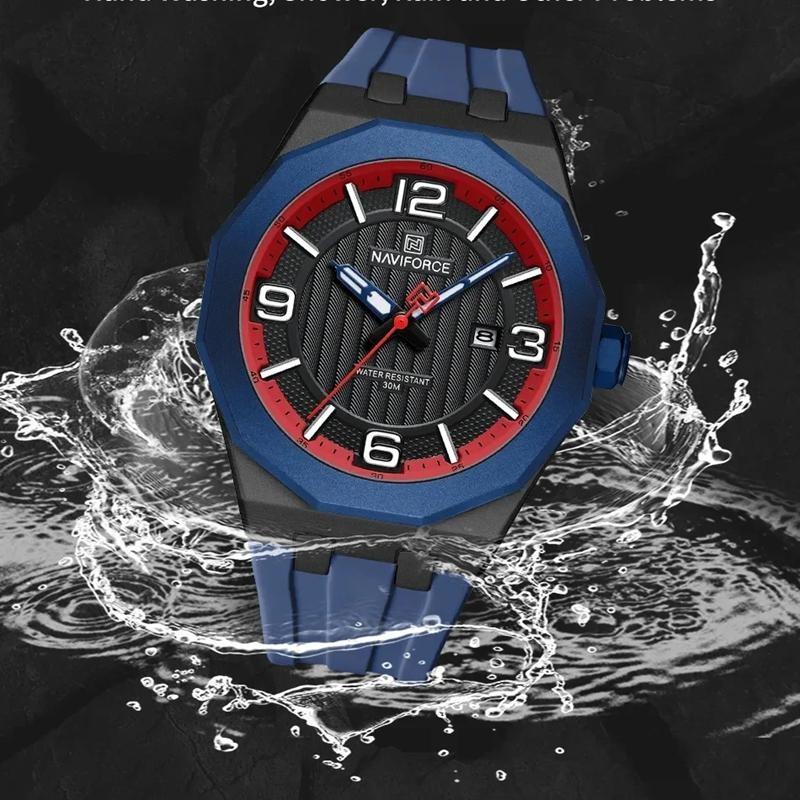 Luxury Men's Business Watch Waterproof Sports Quartz Clock Silicone Strap Men Wristwatches
