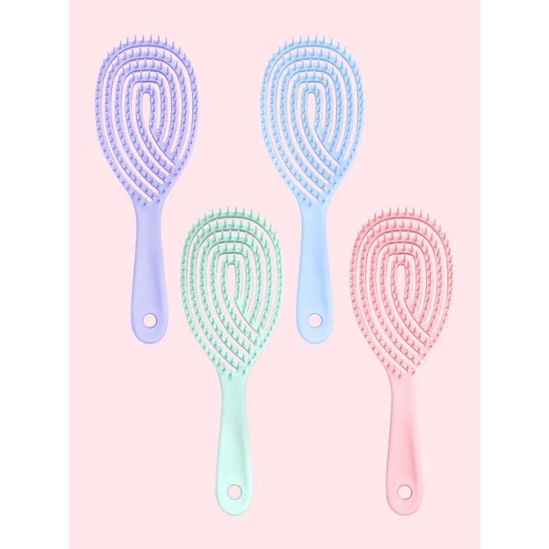 Scalp Massage Combs Hollow Out Hair Brush Hair Styling Detangler Fast Blow Drying Detangling Tool Wet Dry Curly Hair