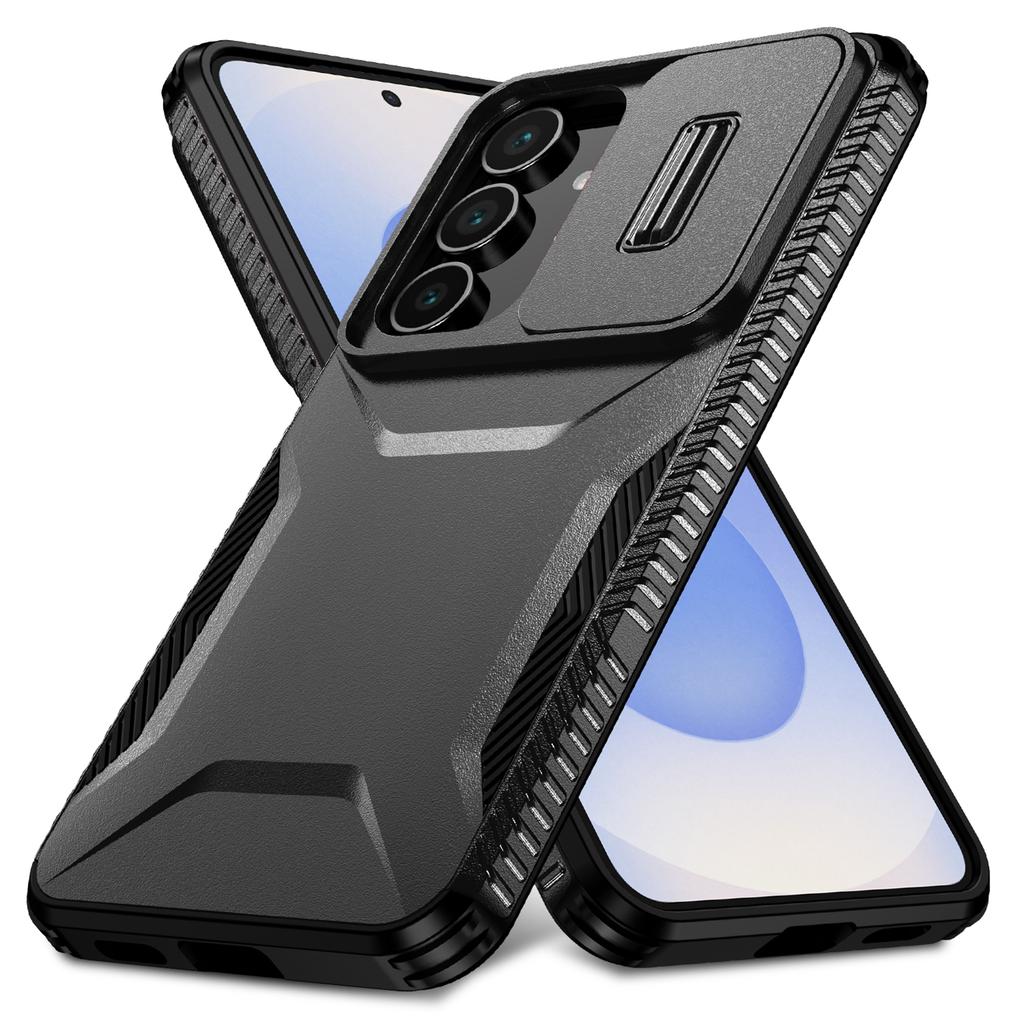 For Samsung Galaxy S25 FE Case Camshield TPU+PC Phone Cover Non-Slip Side Edge