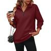 2026 Autumn and Winter New Women's Zipper Long Sleeve Sweatshirt Fashion Pullover Fleece Sweatshirt
