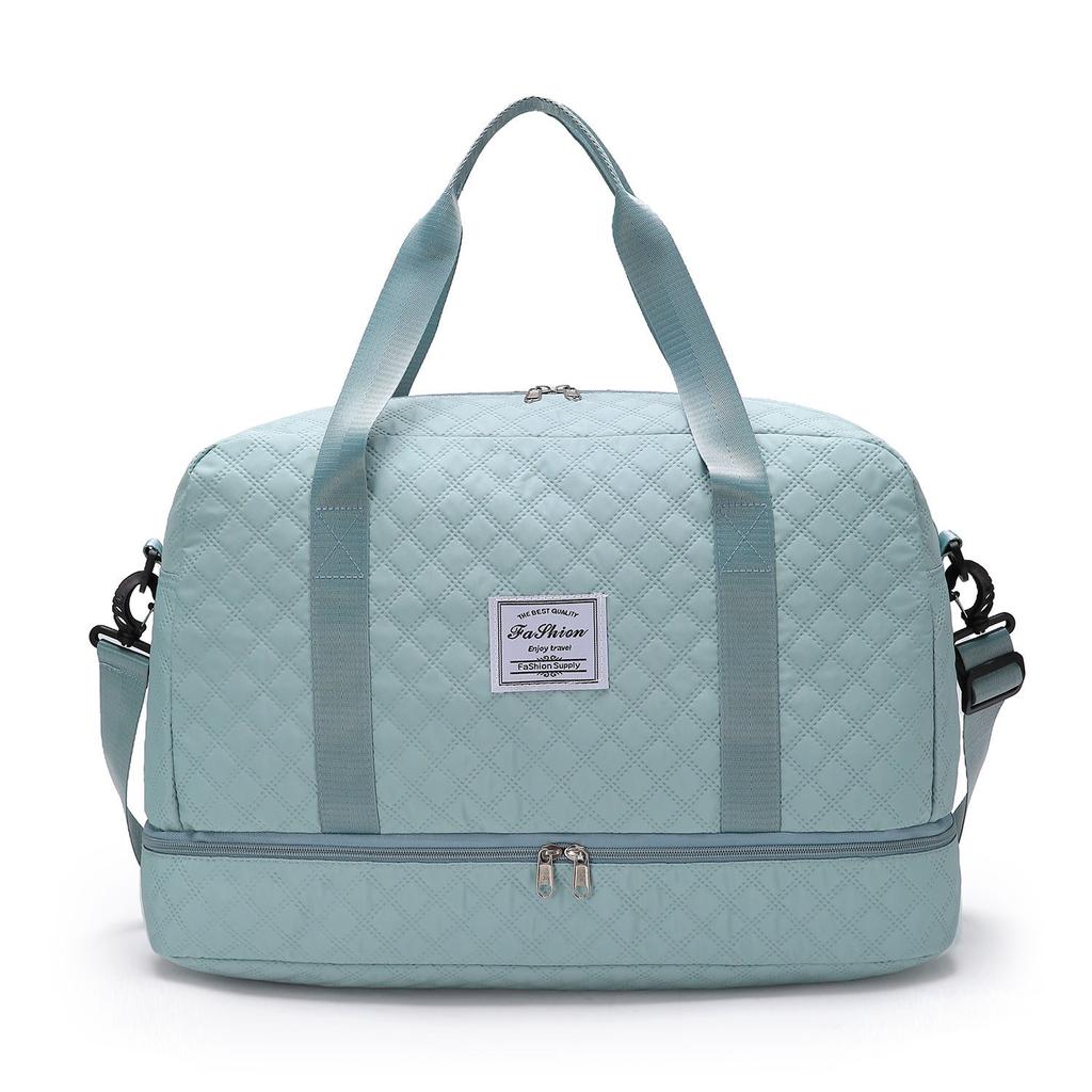 Deluxe Large Capacity Duffel Bag - Multi-functional Shoulder and Crossbody Tote Bag with Wet and Dry Pockets Dual Side Pockets for Travelling