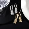 Japanese-Korean Metal Cartoon Bear Ear Cuff Earrings: Stylish, Trendy, and Unique Fashion Accessories