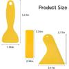 9 Pack Multi-Shape Plastic Scraper Tool Kit 3 Types (Triangle, Spatula, Rectangle) for Car Window Film Phone Screen