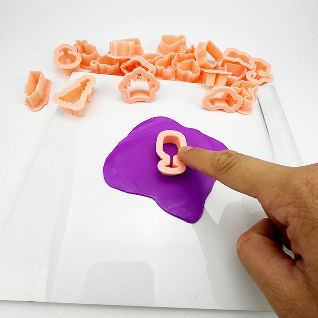 Plastic Clay Cutters Kits Earrings Ceramic Craft Cutting Mold Baking Tool Handmade DIY Jewelry Making Tools Cake Cookie