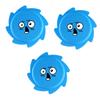 Pack of 3 Water Sprinkling Flying Disc Beach Toy with Soft Silicone Texture Suitable for Kids Water Game