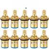 10/1x Faucet Valves Replacement Brass Universal Faucet Valves Household Sink Tap Inner Cartridges Bathroom Kitchen Faucet