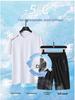 Herren Schnelltrocknender Eisseiden Sportanzug - Sommer Kurzarm & Shorts Set