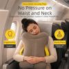 Ergonomic Support Inflatable Travel Pillow Lightweight Travel Neck Pillow  Office Rest