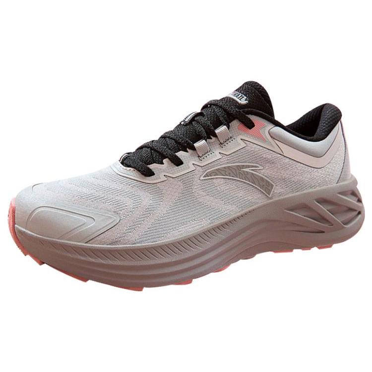 New Anta Cushioning Low-Top Running Shoes Women's Black Gray Silver 122415531-5