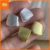 925 Sterling Silver Earrings For Women Trendy Shinning Square Gold Color Earring Jewelry Prevent Allergy Party Accessories Gift
