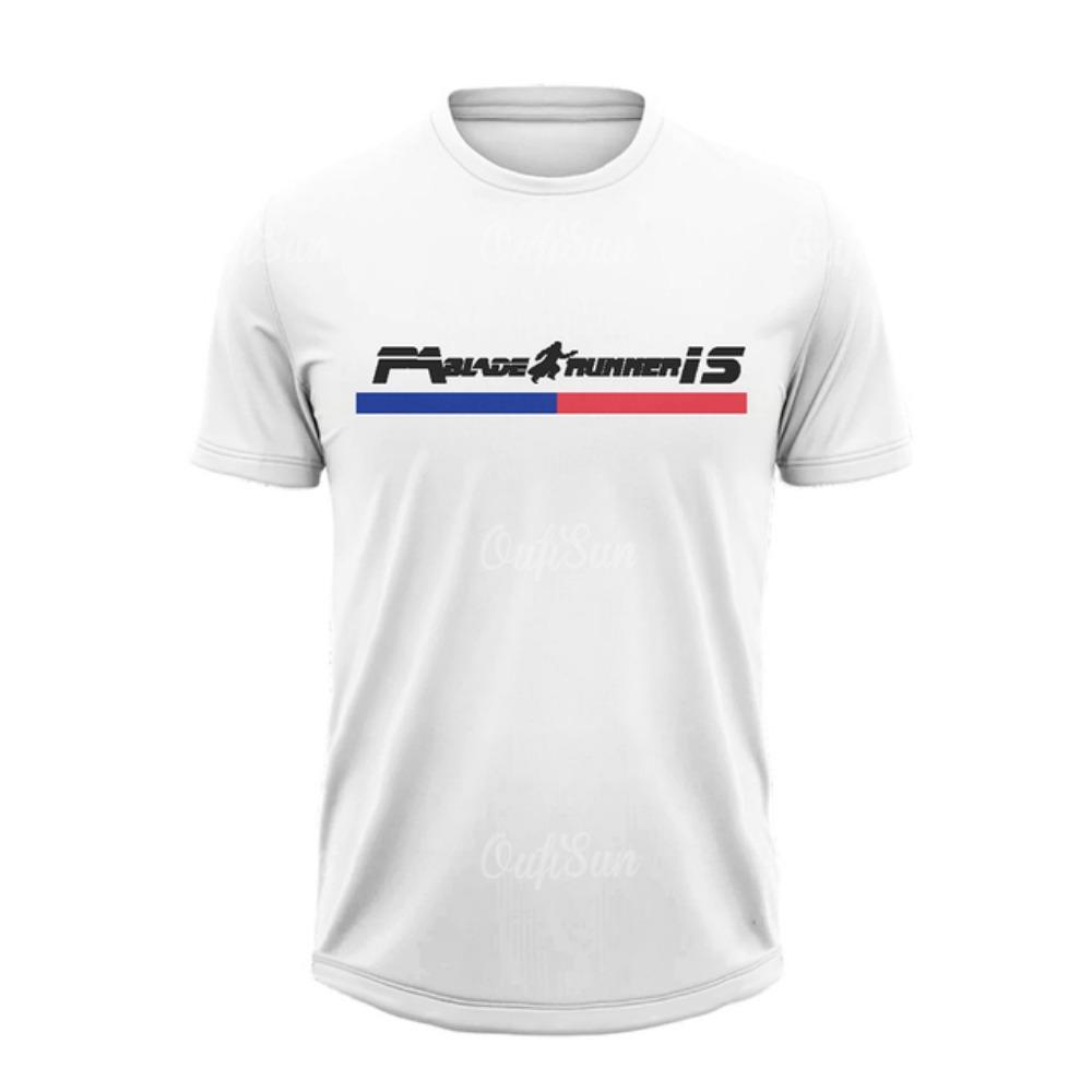 Summer T Shirt For Men Casual Short Sleeve Paris Letter Print Tops Outdoor Sports Fitness Clothing Quick-drying T-shirts