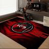 Milan Football club Printed Office Carpet Chair Cushion  Entryway Rug, Rugs for Living Room, Bedroom Christmas gifts