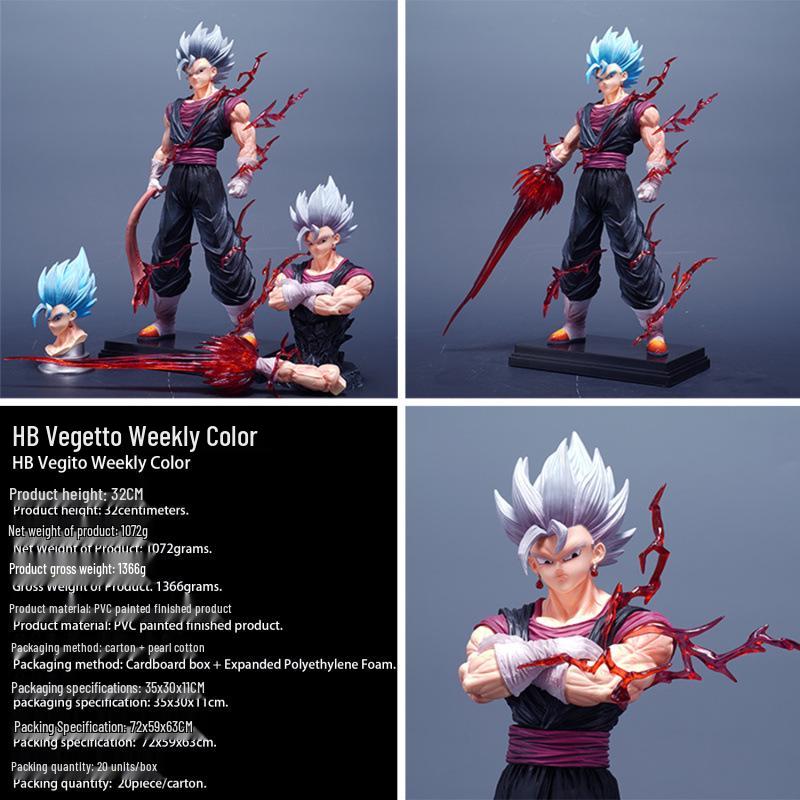 Dragon Ball Vegito Super Saiyan 2nd Dimension GK Figure Ornament Toy
