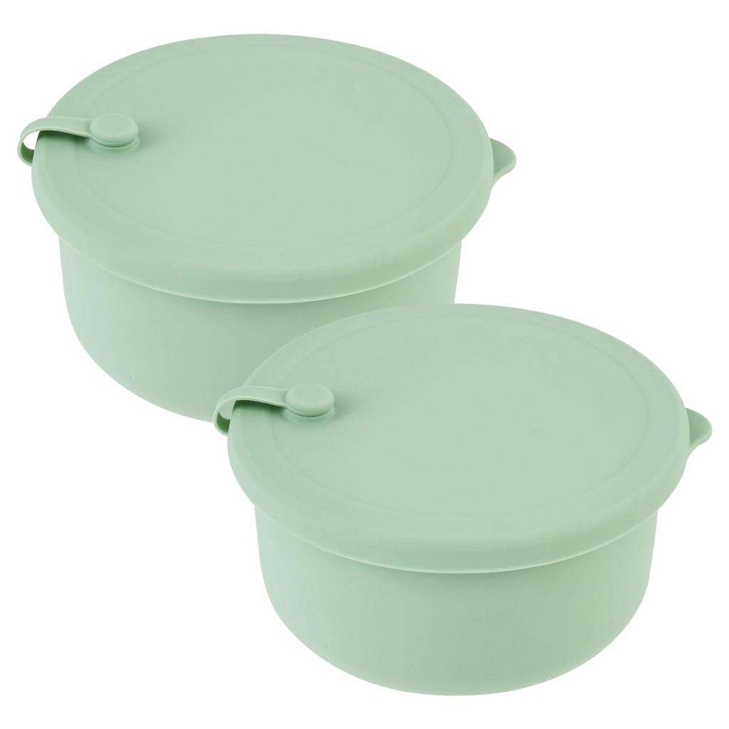 2Pcs Pizza Dough Proofing Box Baking Tool Food Box Heat Resistant Silicone Dough Boxes Fermentation Box for Fridge Bakery Making