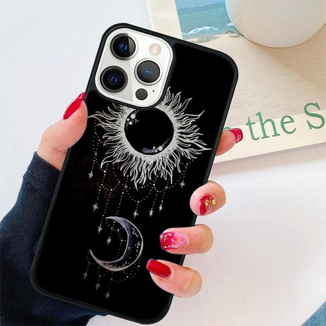 Vintage moon sun stars celestial Cover For iPhone 17 Air 15 16 14 13 12 Pro Max 11 Pro Max Plus Phone Case Coque