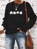 Women's St. Patrick's Day Round Neck Pullover Hoodie - Fall/Winter Casual