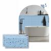 Adesivo per Piastrelle Autoadesivo Impermeabile in PVC 10x20cm Grana Marmo Cristallo Lucido Adesivi da Cucina Decorazione Murale Bagni Adesivo Murale