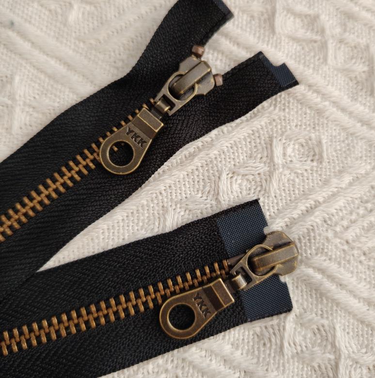 YKK Genuine No. 5 Metal Double Open Zipper for Jackets & Sweaters
