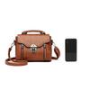 Women  Handbag New PU Leather Fashion Lock Design Large Capacity Shoulder Bag Female Crossbody Bag
