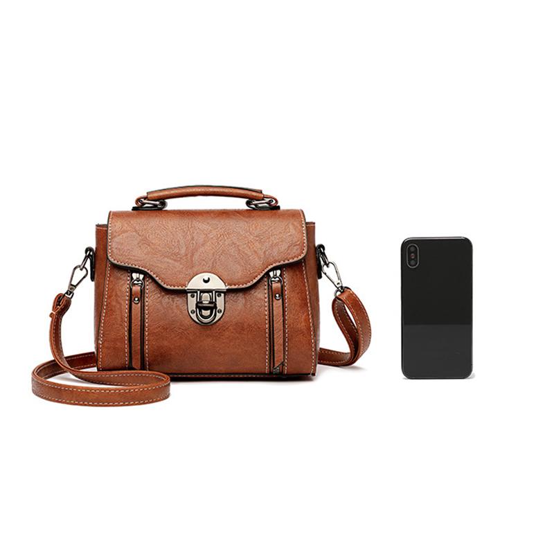 Women  Handbag New PU Leather Fashion Lock Design Large Capacity Shoulder Bag Female Crossbody Bag