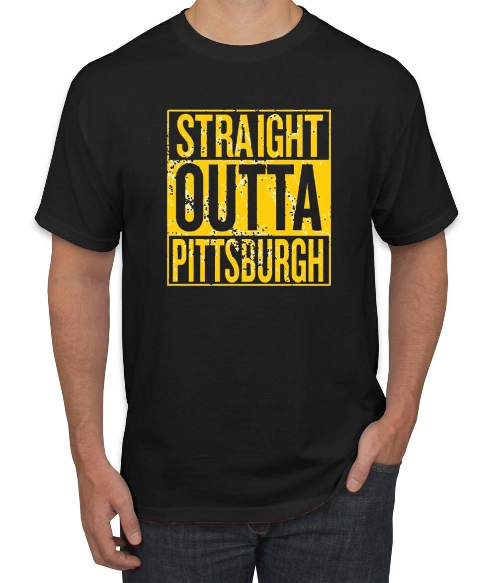 Straight Outta Pittsburgh PIT Fan Fantasy Football Sports T- Shirt M