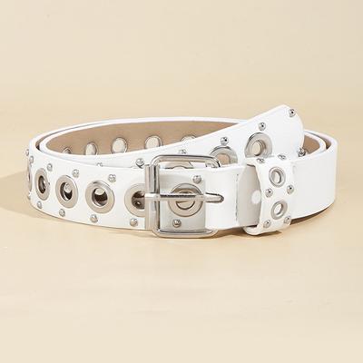 Damen Gürtel Modischer Niet Dünner Gürtel Personalisierter Dornschließe Gürtel Street Trend Punk Hiphop Stil Gürtel