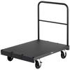 Gipsskiva Vagn Dolly, 816 kg Lastkapacitet, 2-i-1 Stålpanel Lastbilsvagn med 12,5 mm Svängbara Hjul, 91,4 x 61 cm Plattformsvagn med 3 Sidohandtag