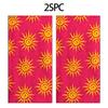 Yellow sun pattern foundation polyester microfiber beach towel is highly absorbent, suitable for swimming and beach outings