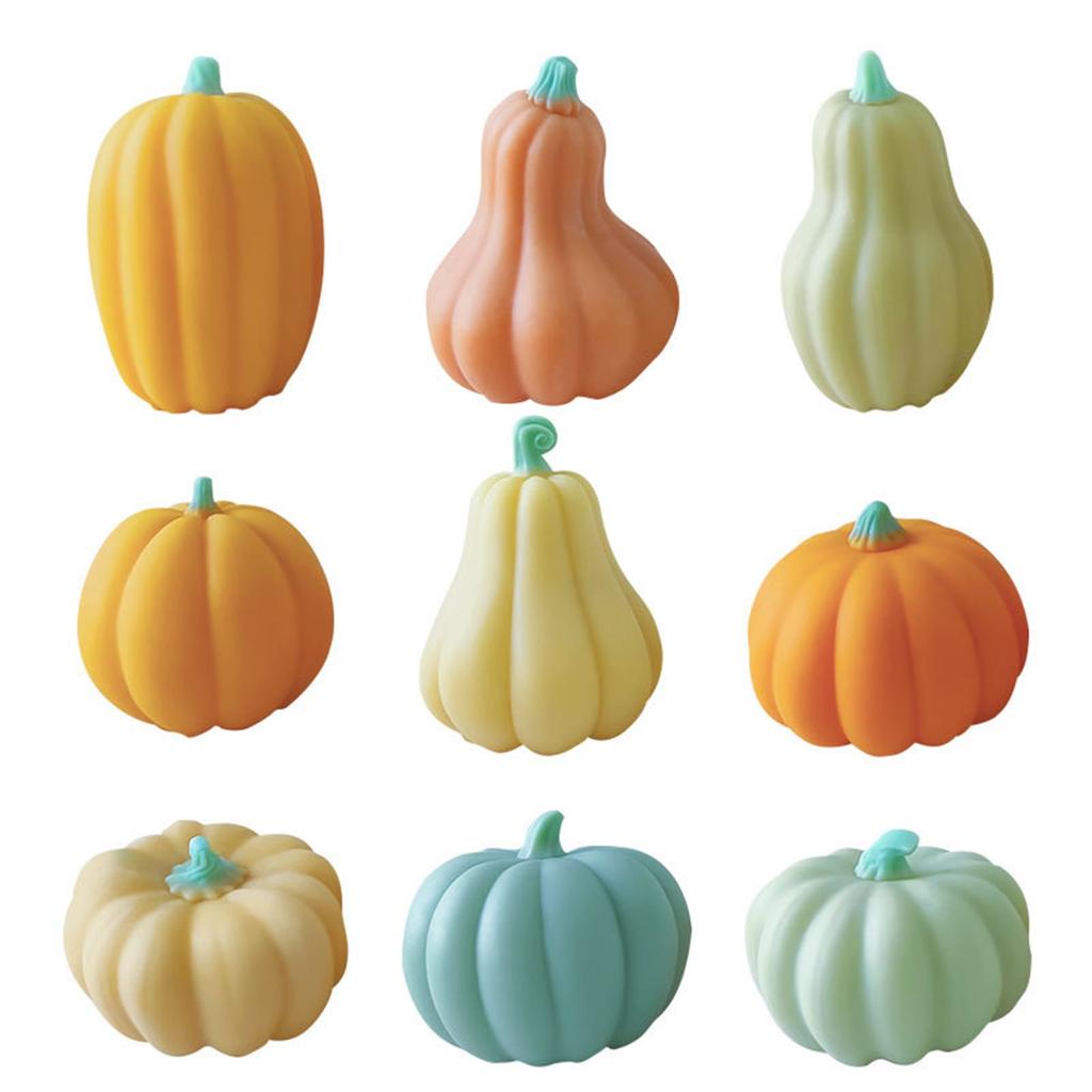 Unique Pumpkin Shaped Wax Mould 3D Silicone Mold Cake/Soap Casting Molds Candle Molds Ornament Gifts for DIY Enthusiasts