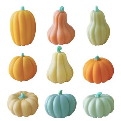 Einzigartige Kürbisförmige Wachsform 3D Silikonform Kuchen-/Seifengießformen Kerzenformen Ornament Geschenke für DIY-Enthusiasten