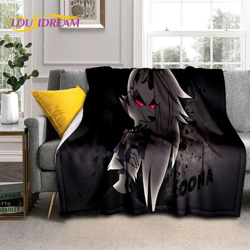 3D H-Helluva Boss Blitzo H-Hazbin Hotel Cartoon Blanket,Soft Throw Blanket for Home Bedroom Bed Sofa Picnic Office Cover Blanket