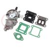 Engine Carb Carburetor With Intake Pipe Valve Mainfold Kit for 2 Stroke  47cc 49cc Mini Quad ATV Dirt Bike MiniMoto Go Kart