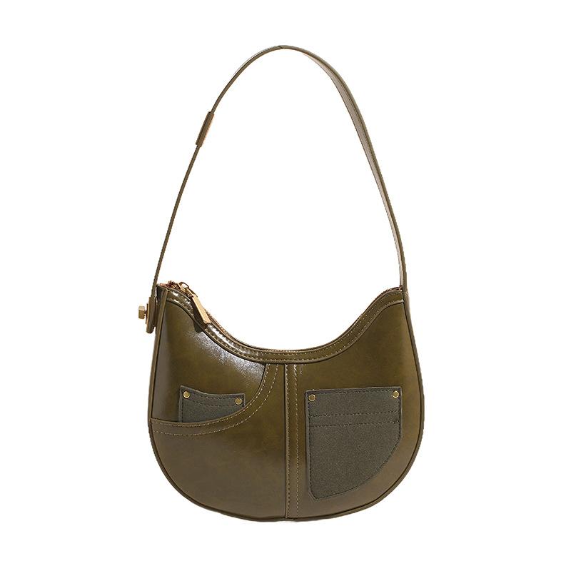 

Bag Women s New Versatile Shoulder Bag Commuter Messenger Bag зелёный